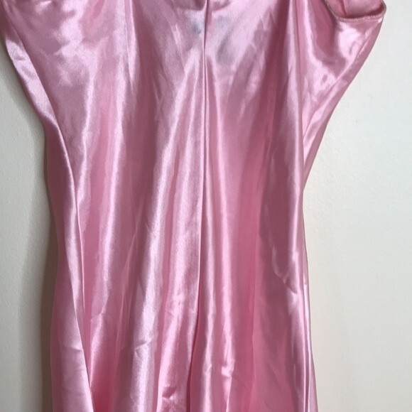 vtg Cacique 90s ladies pink button up nightie babydoll romper size small sexy - Picture 10 of 14
